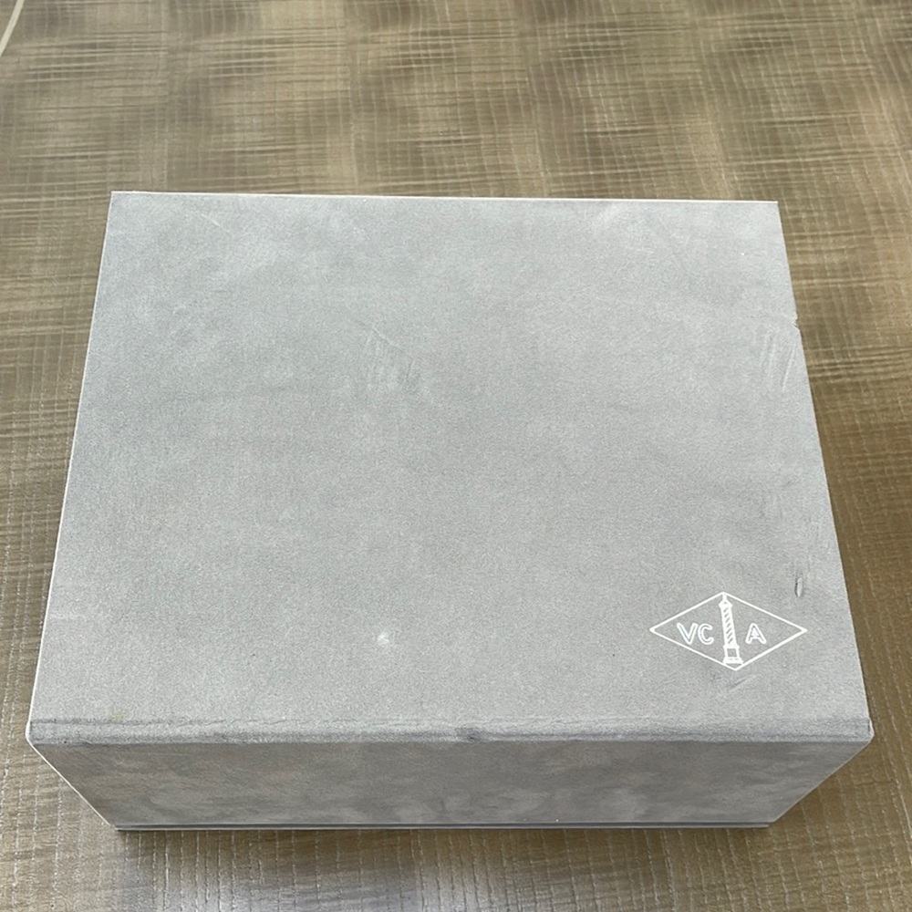 Large velvet Van Cleef and Arpels jewelry storage box brand new